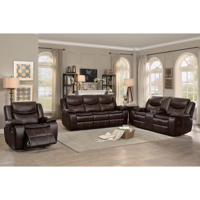 Bastrop Brown Reclining Sofa - Ornate Home