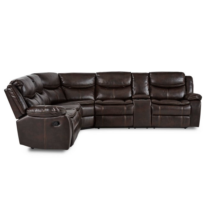 Bastrop Dark Brown 3-Piece Sectional - Ornate Home