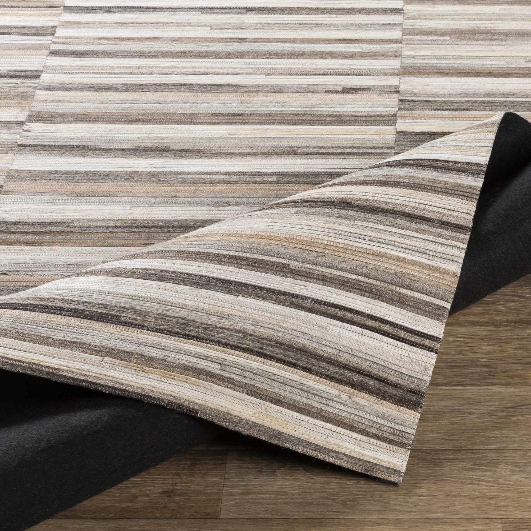 Batehaven Premium Leather Hand Crafted Rug - Clearance - Ornate Home