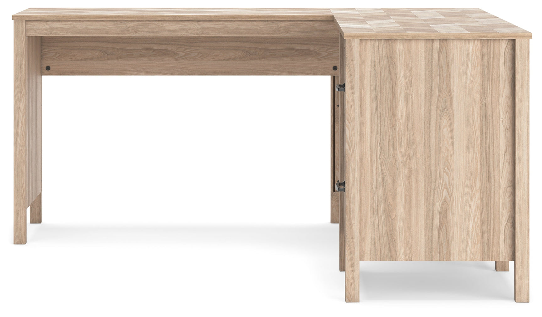 Battelle Tan 60" Home Office Desk with Return (Online Special Price) - Ornate Home