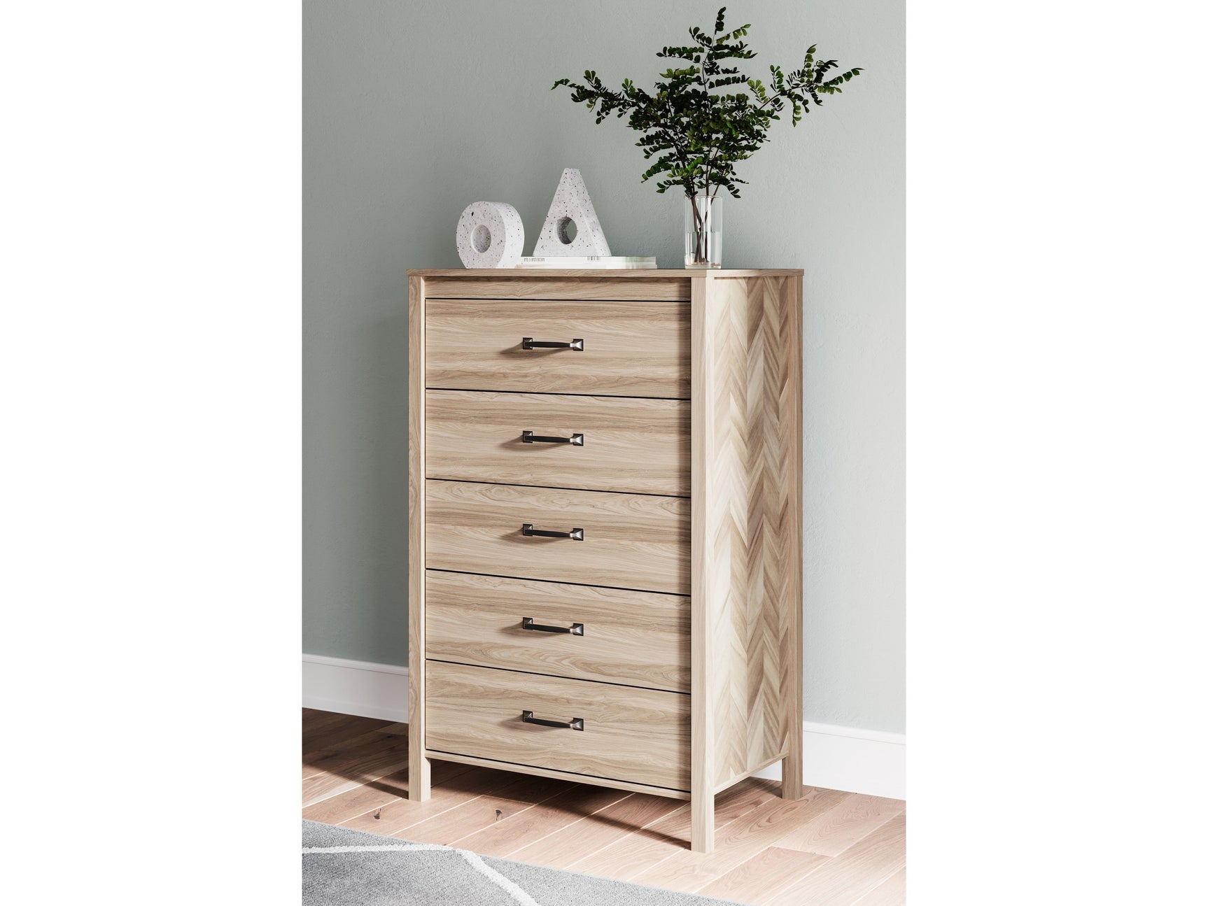 Battelle Tan Chest of Drawers (Online Special Price) - Ornate Home