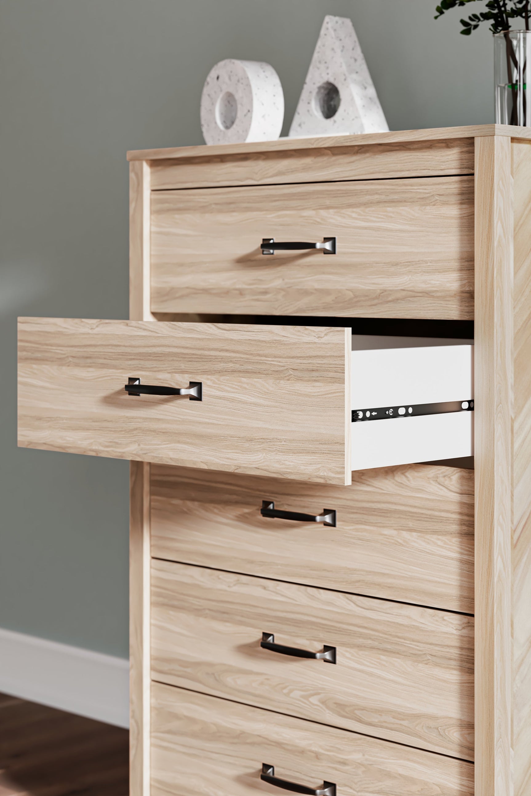 Battelle Tan Chest of Drawers (Online Special Price) - Ornate Home