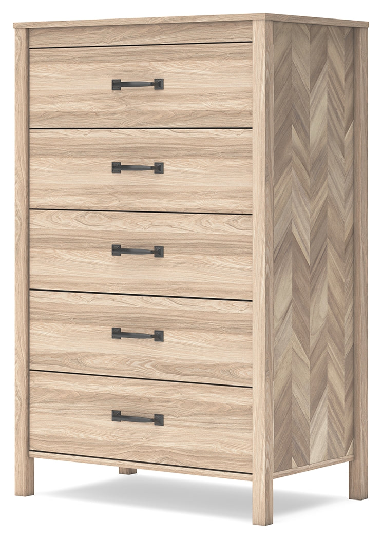 Battelle Tan Chest of Drawers (Online Special Price) - Ornate Home