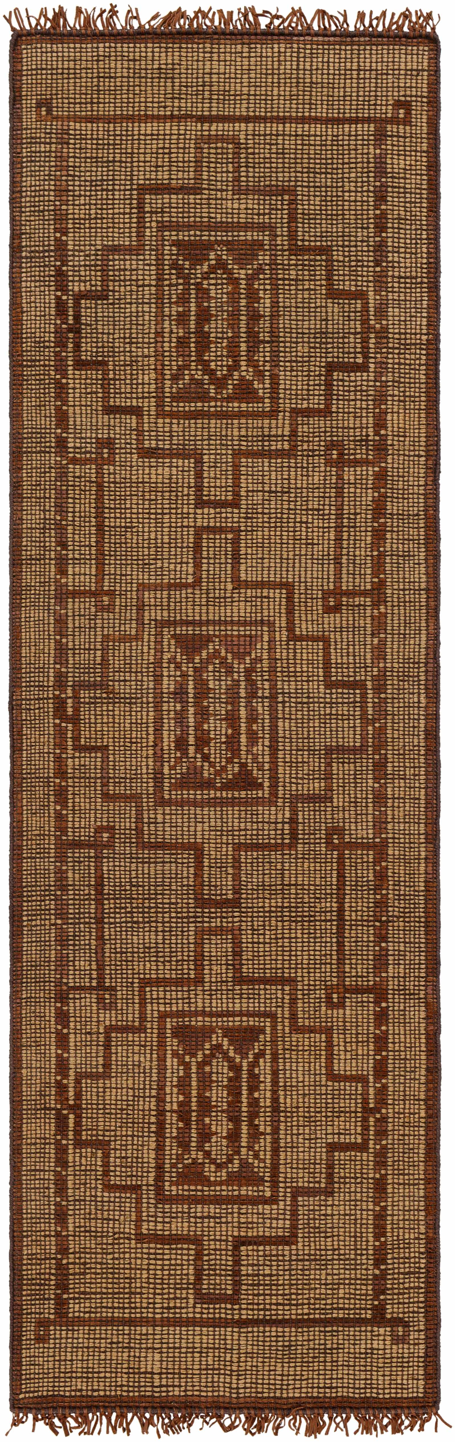 Batya Jute & Leather Rug - Ornate Home