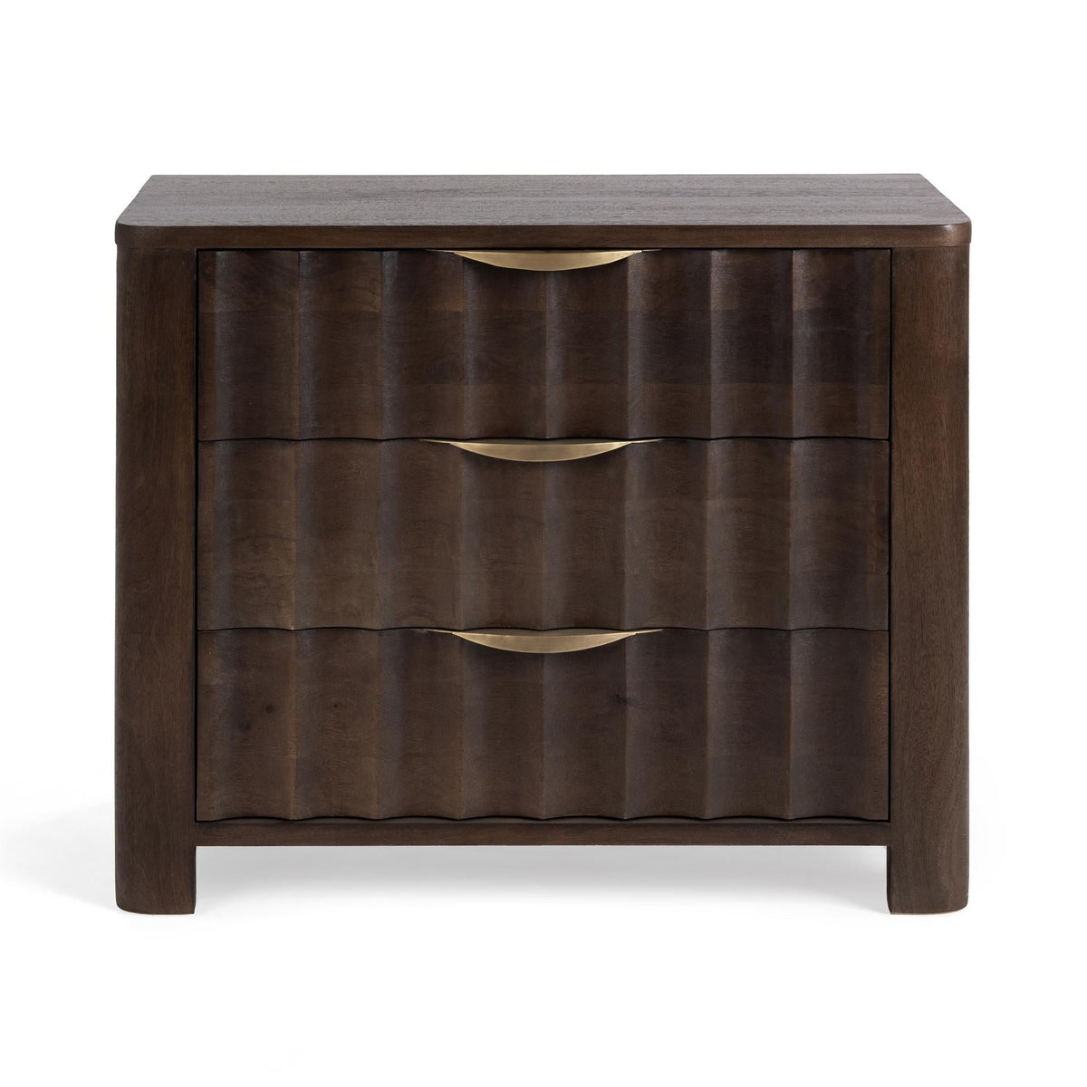 Baylee Cocoa Brown 3-Drawer Nightstand