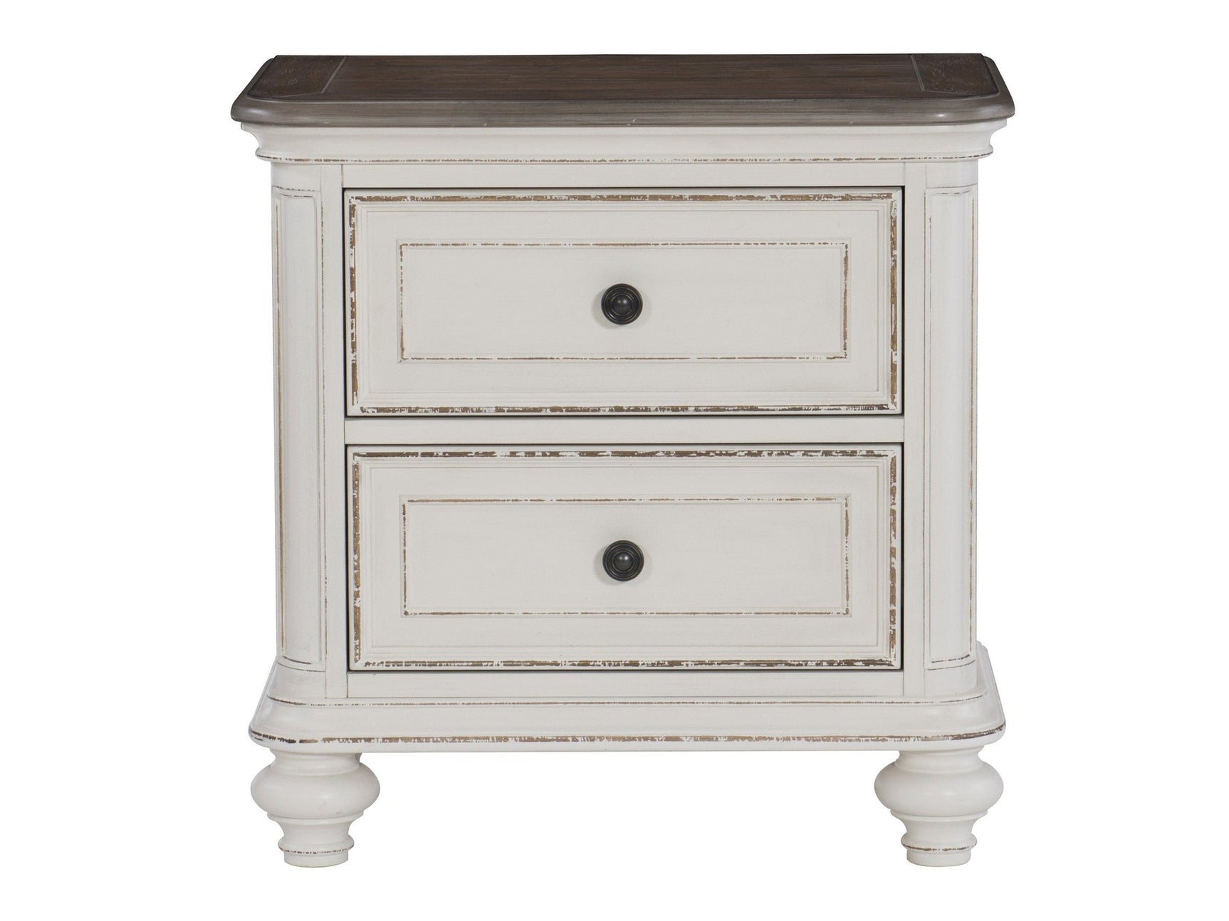 Baylesford Antique White Nightstand - Ornate Home