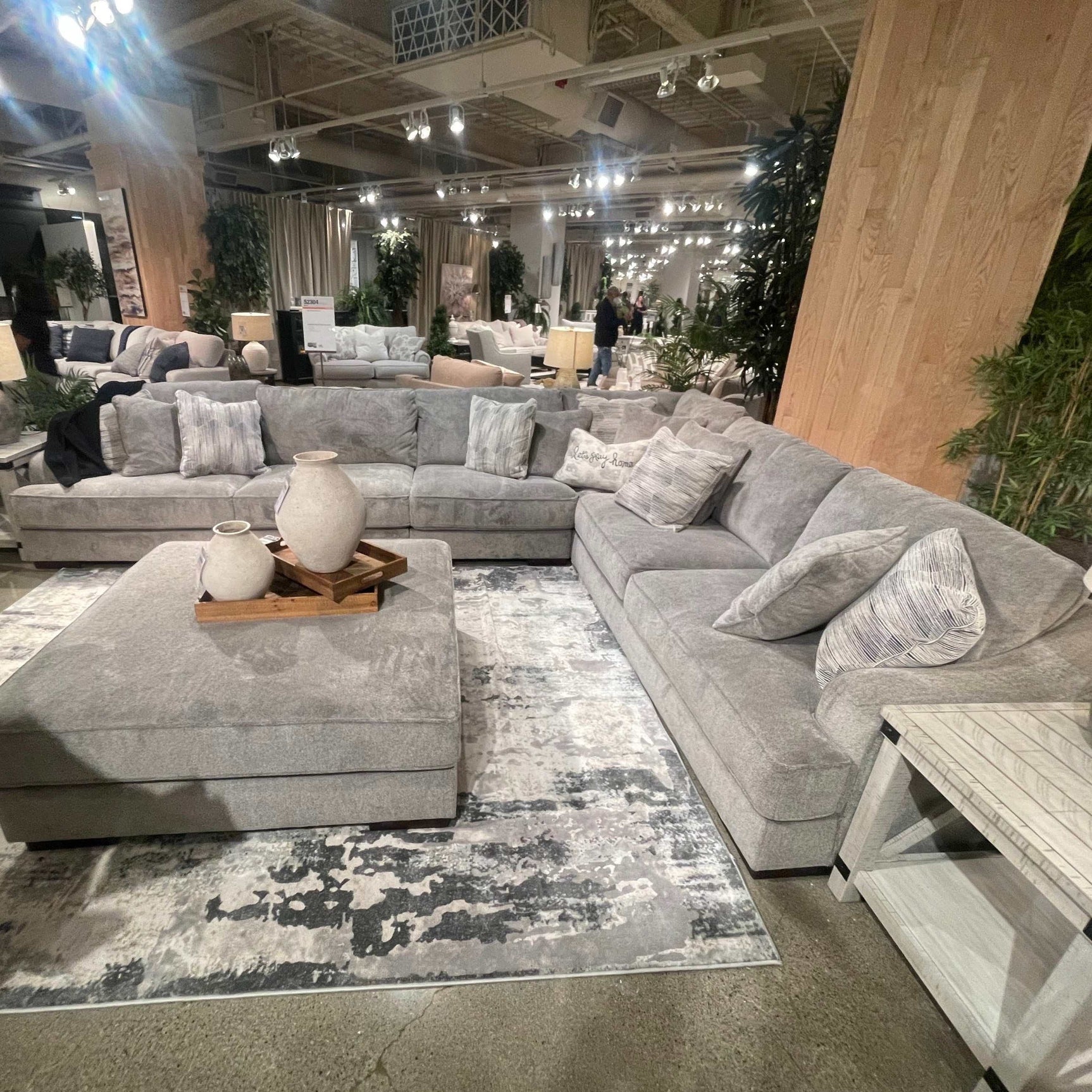 Bayless Smoke 4pc Sectional - Ornate Home