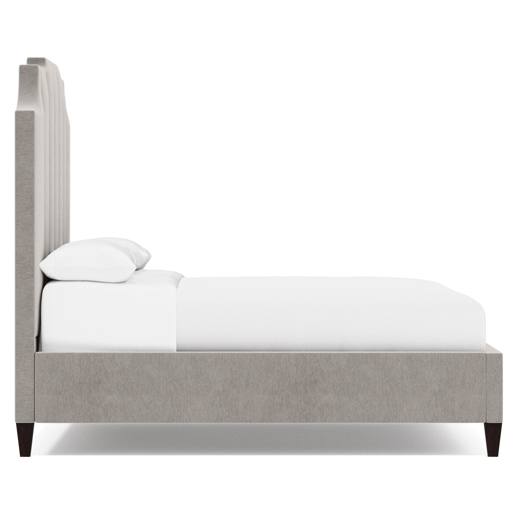 Bayonne Grey Fabric Panel King Bed - Ornate Home