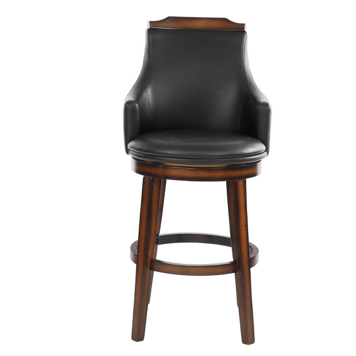 Bayshore Brown Swivel Pub Height Chair - Ornate Home