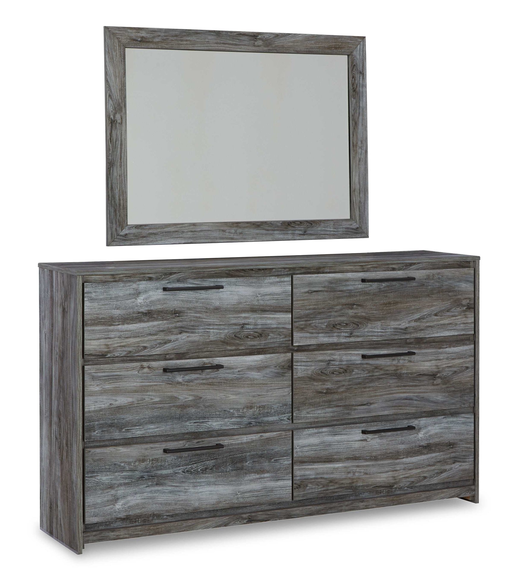 Baystorm Gray Dresser & Mirror - Ornate Home