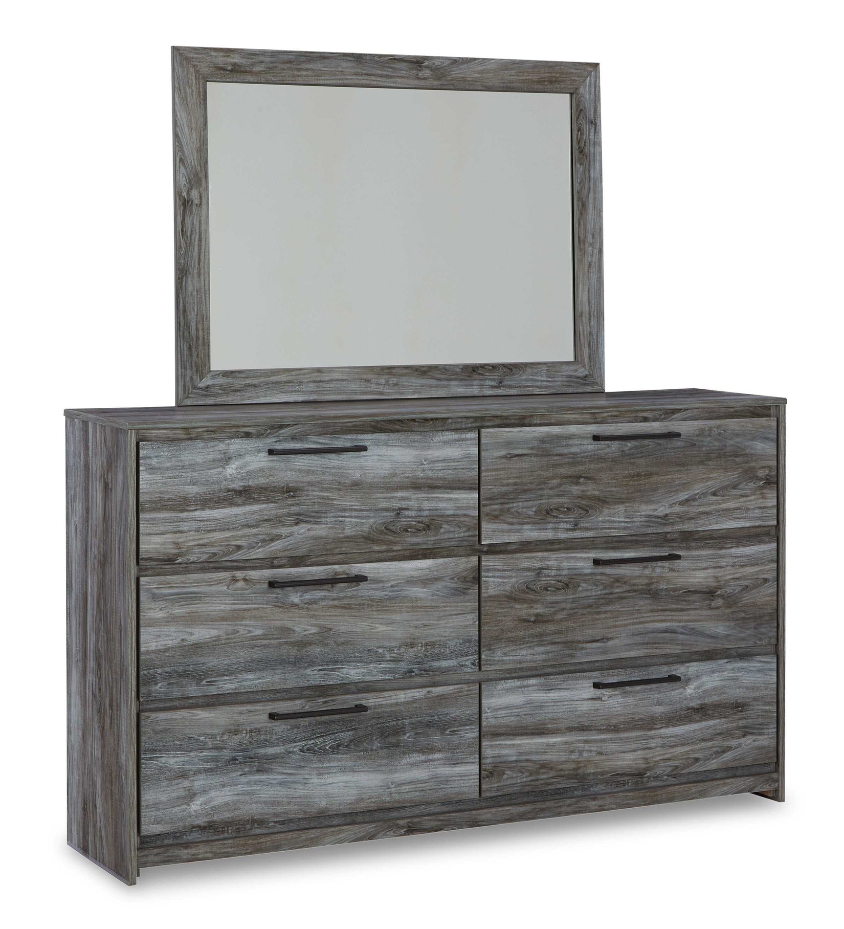 Baystorm Gray Dresser & Mirror - Ornate Home