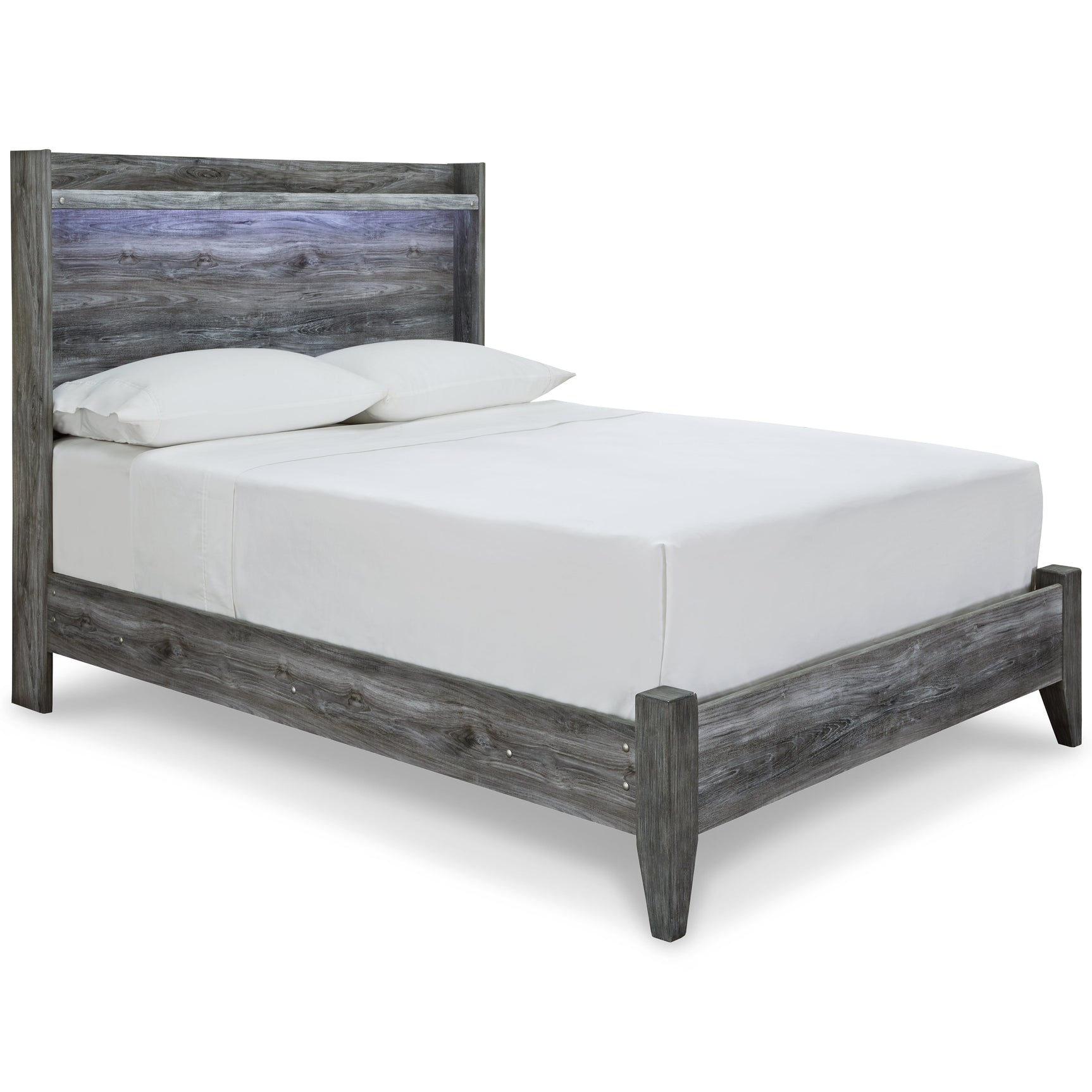 Baystorm Gray Full Panel Bedroom Set with Dresser and Mirror - Ornate Home