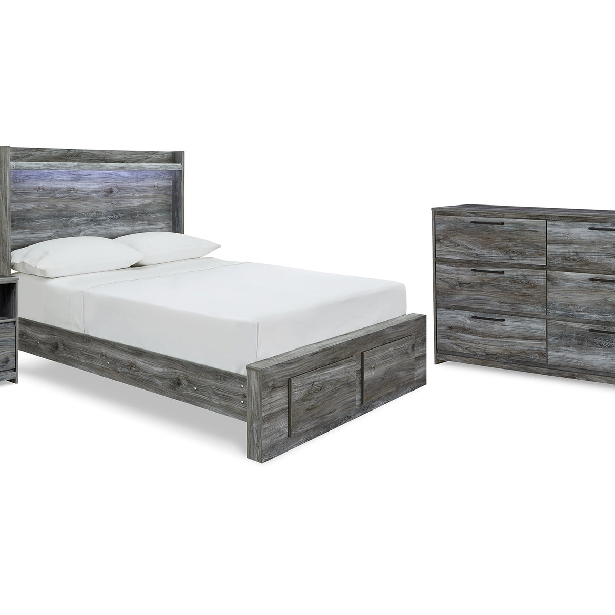 baystorm grey dresser Ashley Baystorm Gray Chest of Drawers Luna Furniture