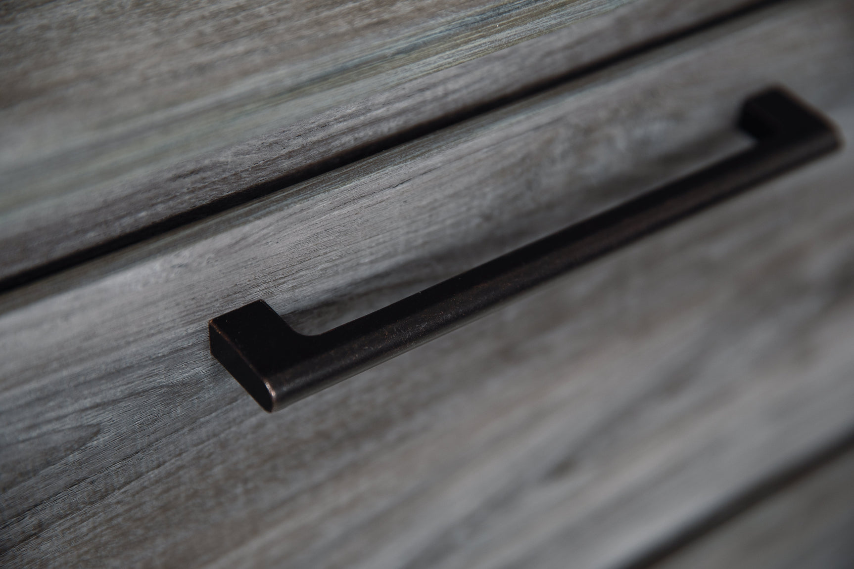 Baystorm Gray King Panel Bedroom Set with Dresser, Mirror, and Nightstand - Ornate Home