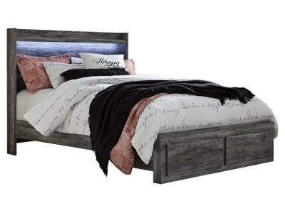 Baystorm Gray Queen Panel Storage Bedroom Set with Dresser and Nightstand (Online Special Price) - Ornate Home