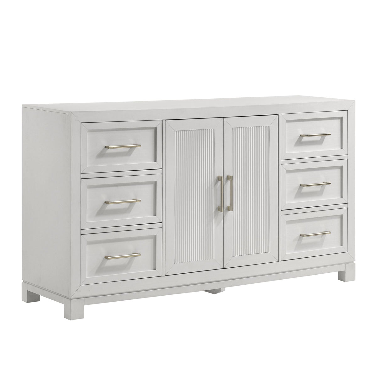 Baystorm White Dresser with Door - Ornate Home