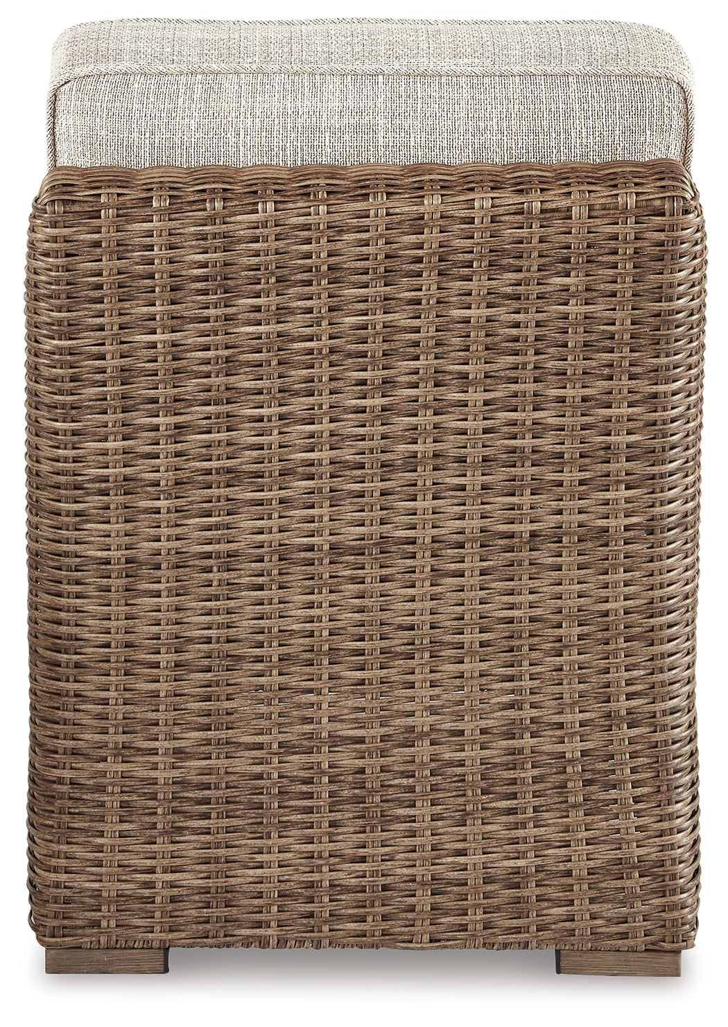 Beachcroft Beige 4-Piece Outdoor Sectional, 2 Arm Chairs, Lounge Chair and Bench - Ornate Home