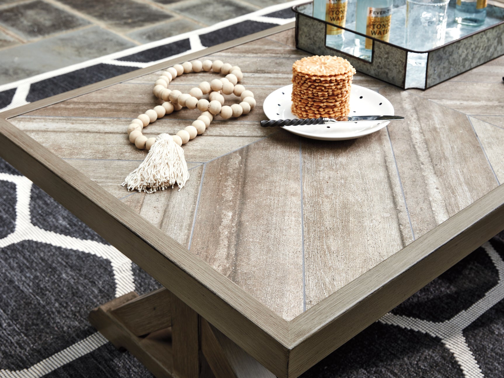 Beachcroft Beige Outdoor Coffee Table - Ornate Home