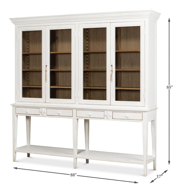 Beacon Hill White Display Case - Ornate Home