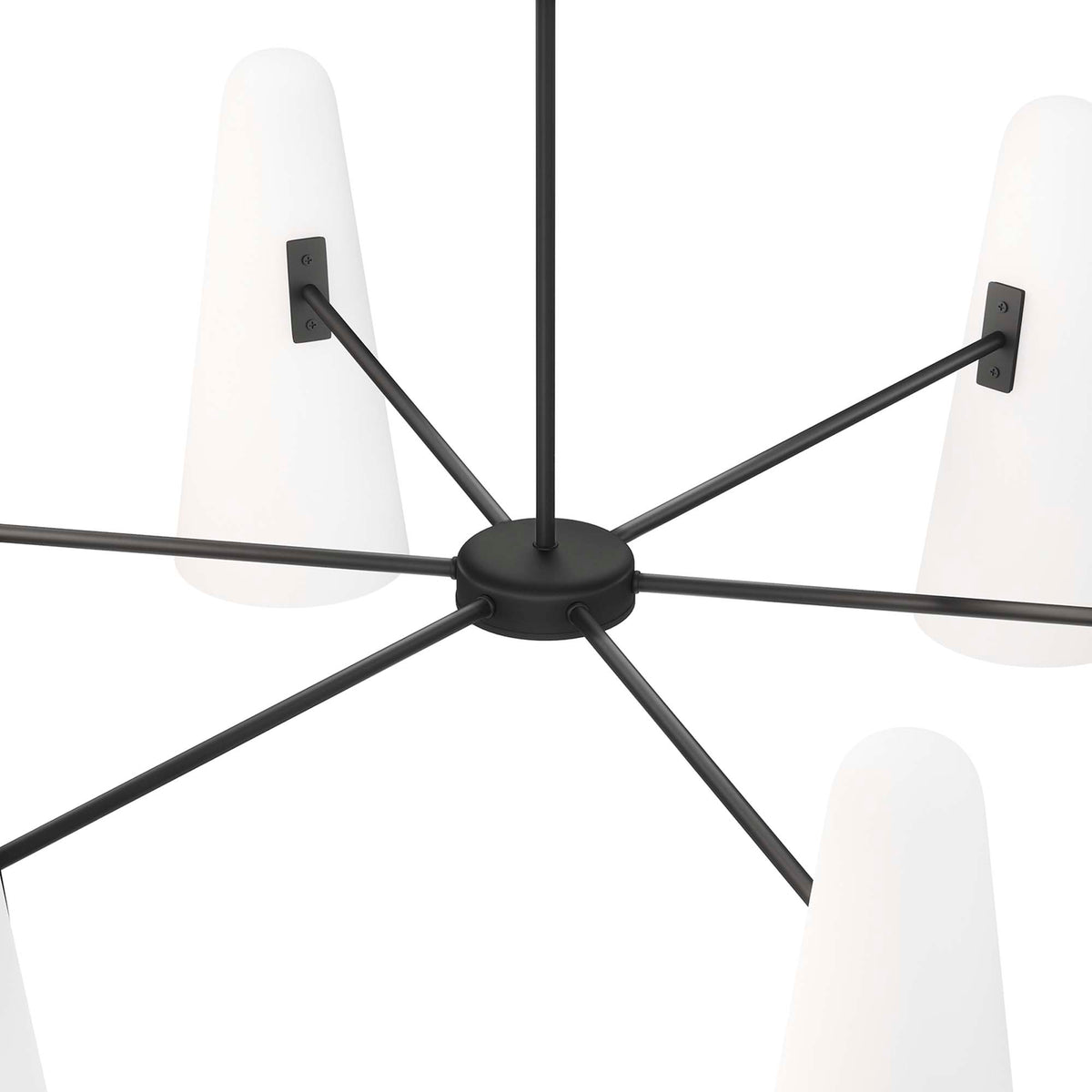Beacon Opal Black 6-Light Chandelier - Ornate Home