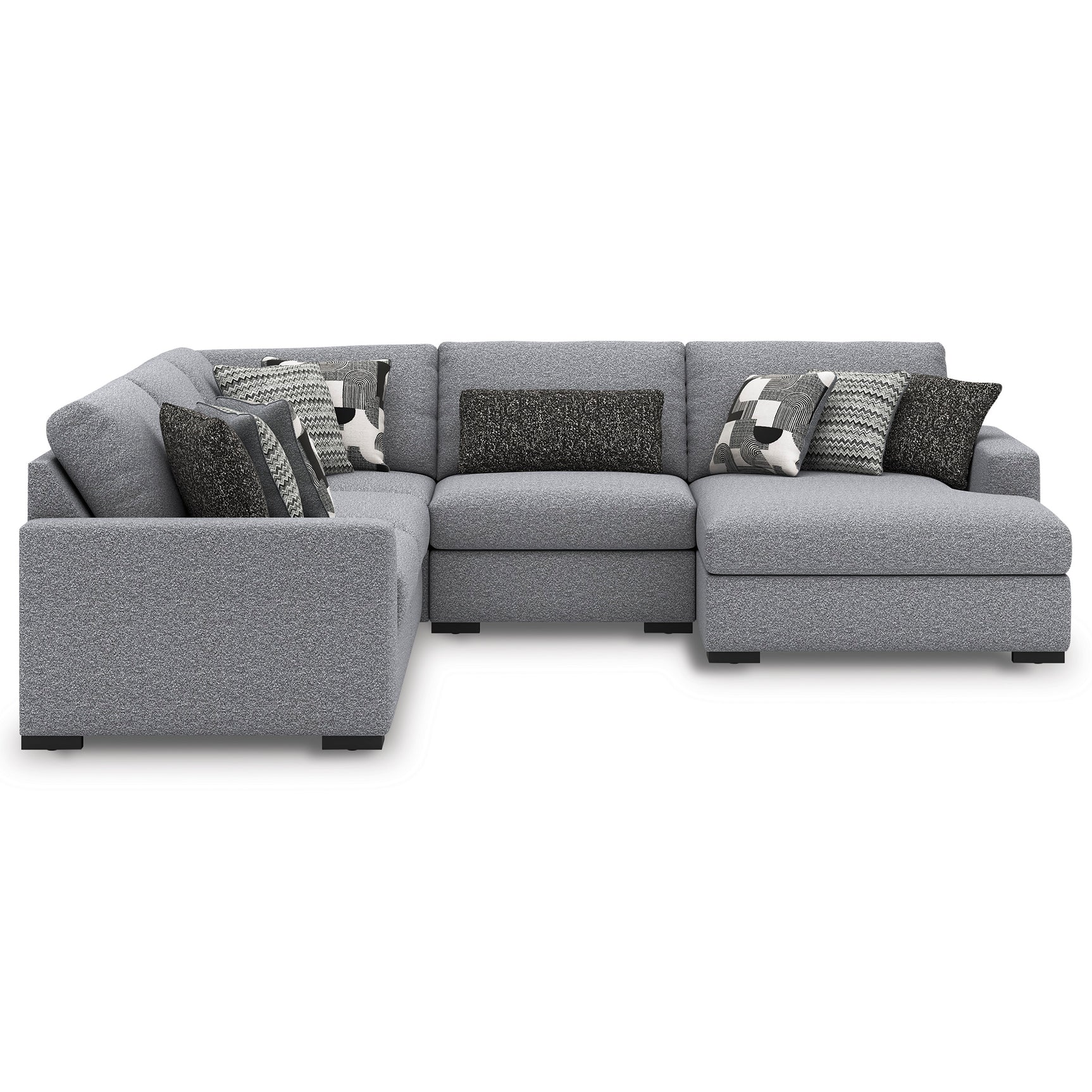 Bealton Salt and Pepper 5-Piece Sectional with Chaise - Ornate Home