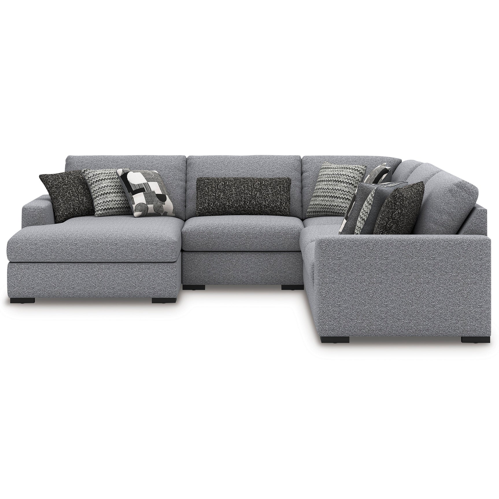 Bealton Salt and Pepper 5-Piece Sectional with Chaise - Ornate Home