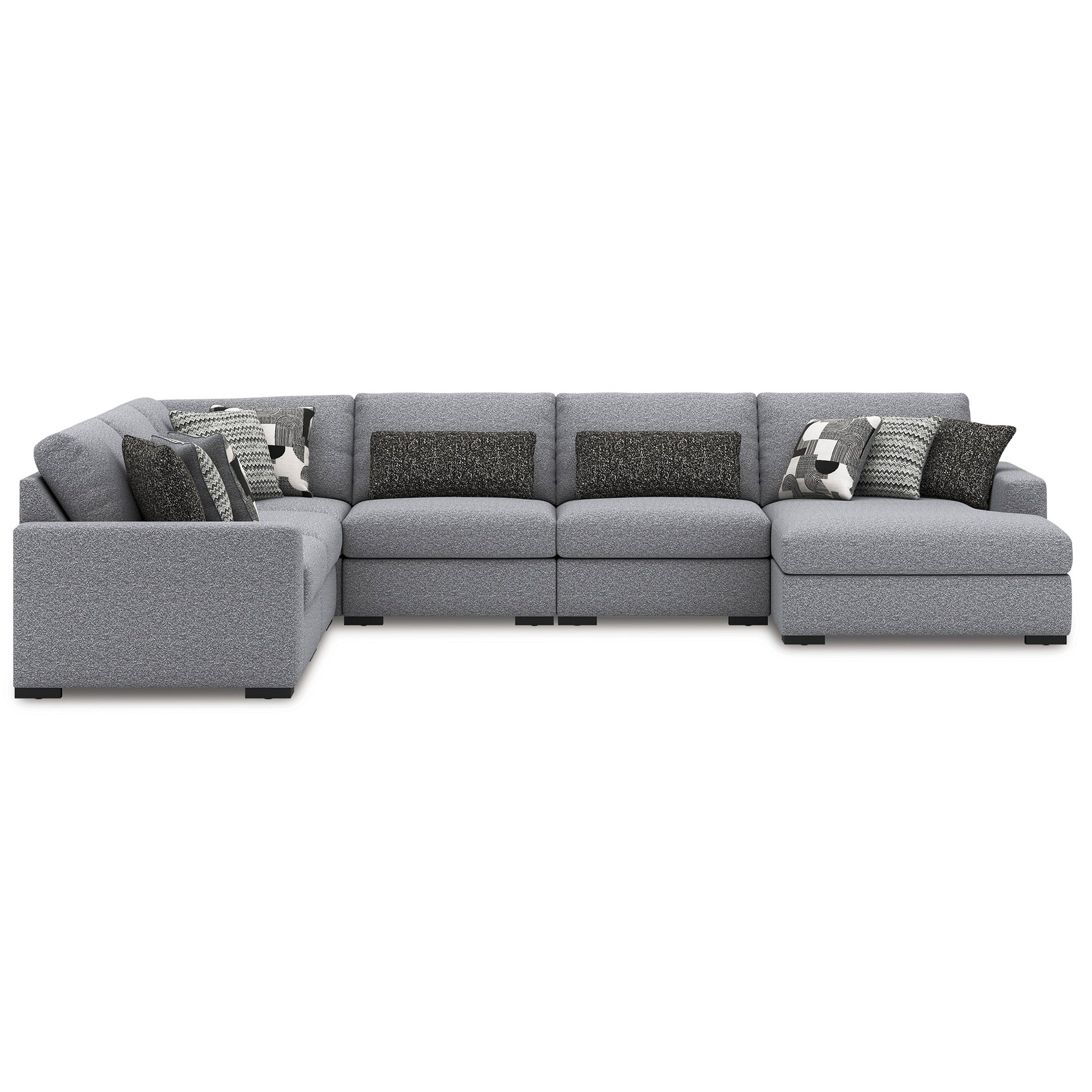 Bealton Salt and Pepper 6-Piece Sectional with Chaise - Ornate Home