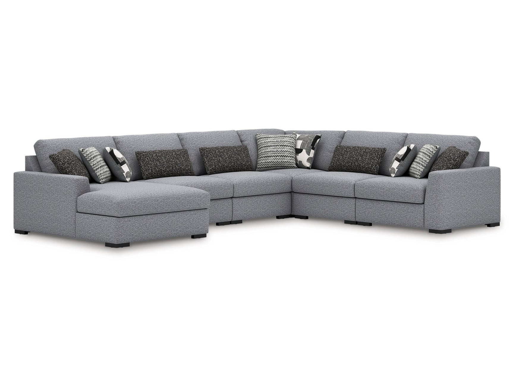Bealton Salt and Pepper 6-Piece Sectional with Chaise - Ornate Home