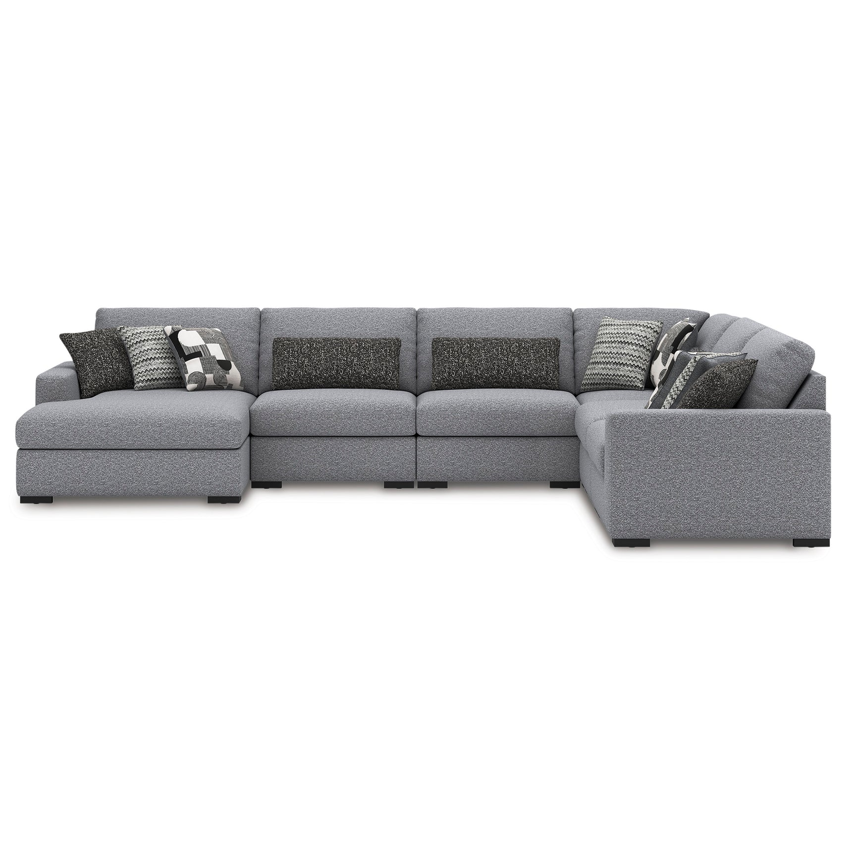 Bealton Salt and Pepper 6-Piece Sectional with Chaise - Ornate Home