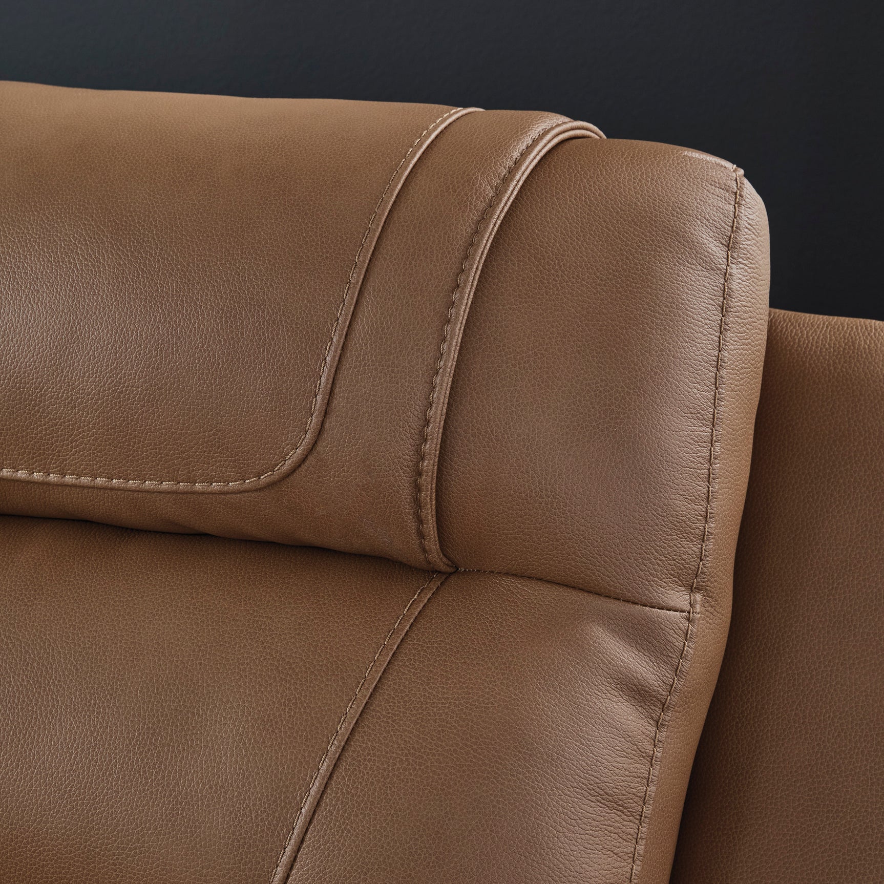 Beaman Peak Toffee Reclining Sofa - Ornate Home
