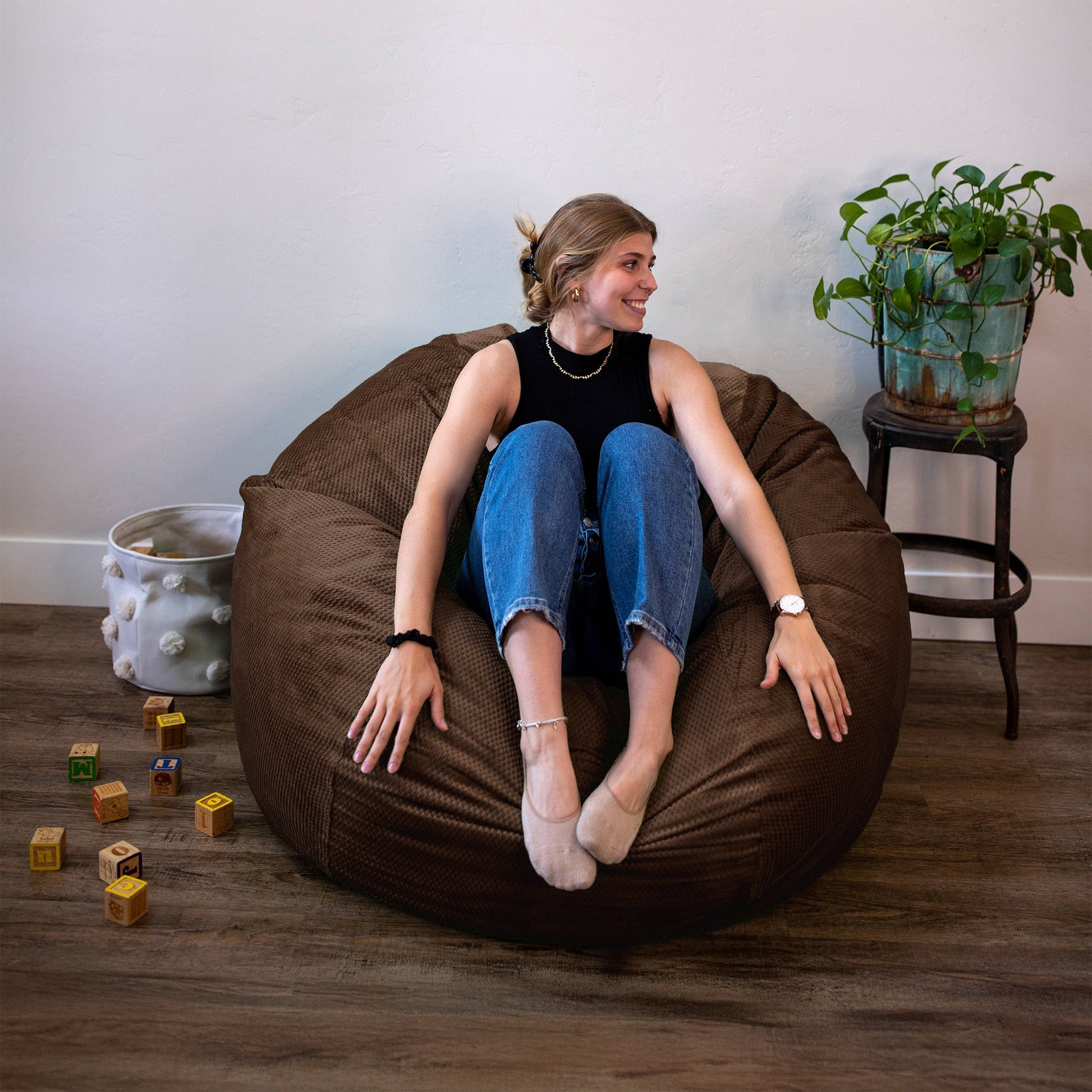 Bean Bag - Full - Chenille - Ornate Home