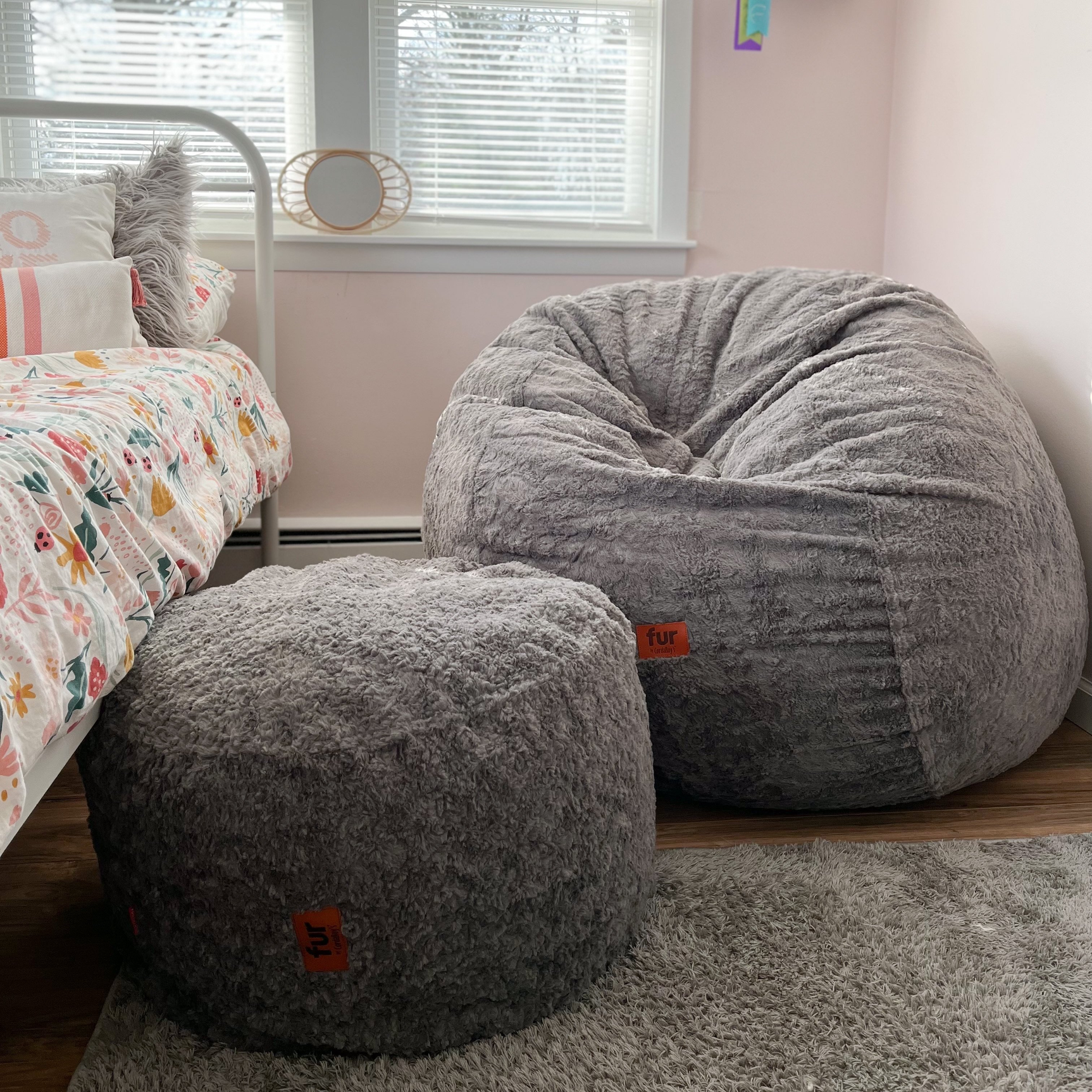 Bean Bag - Full - Faux Fur - Ornate Home