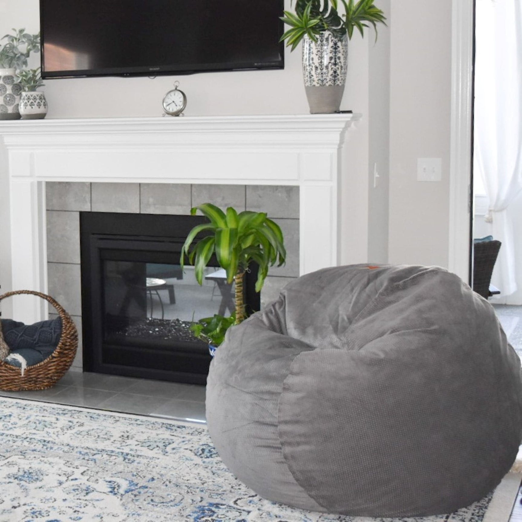 Bean Bag - King - Chenille - Ornate Home