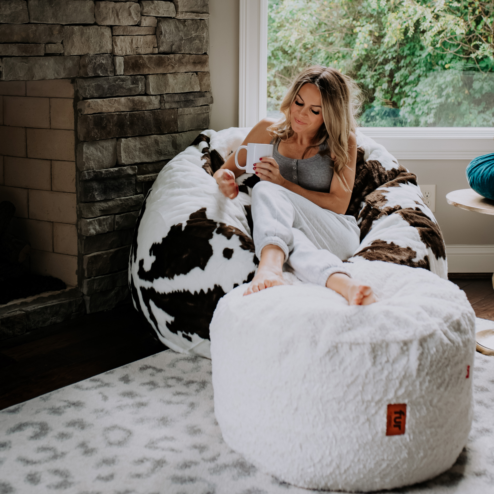 Bean Bag - King - Faux Fur - Ornate Home