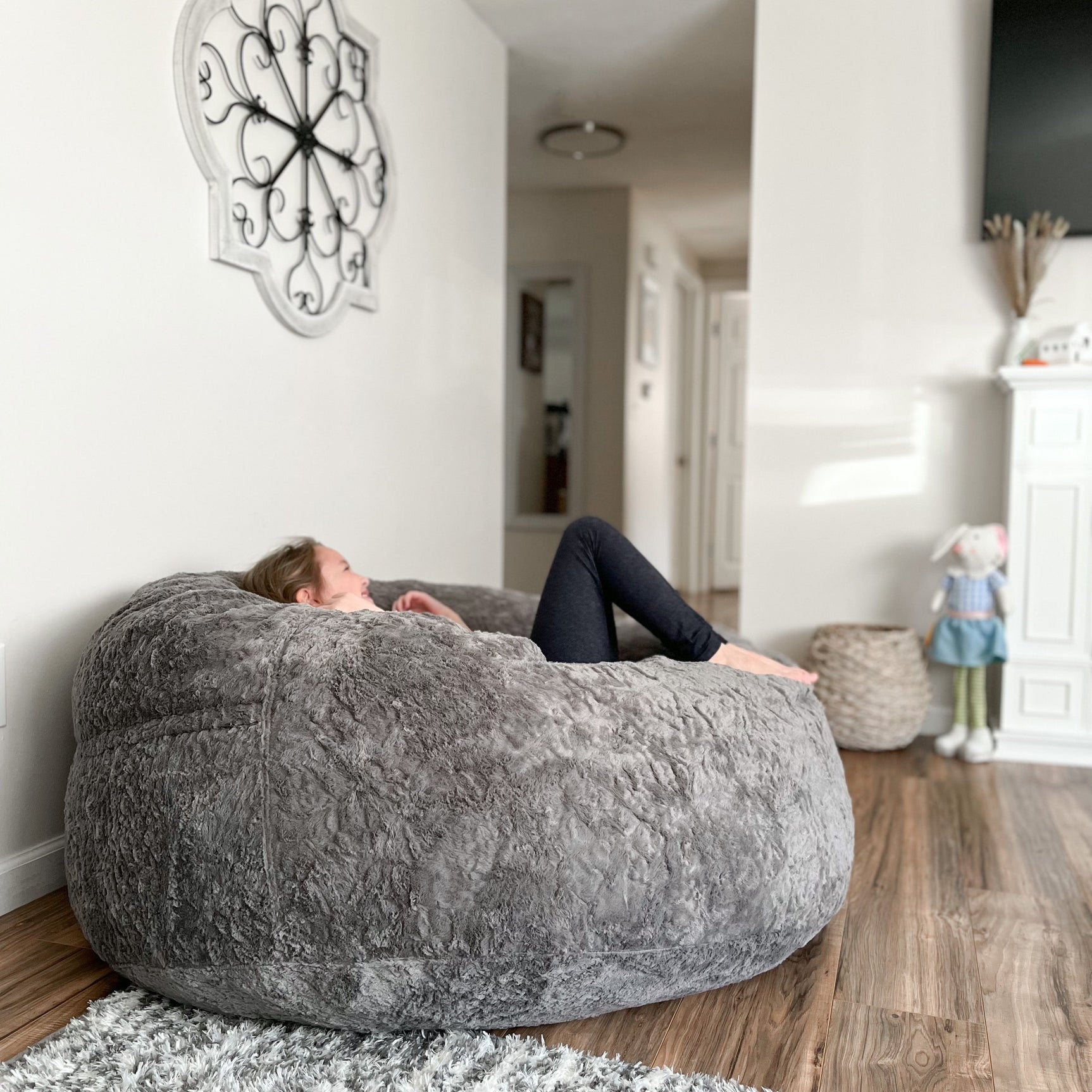 Bean Bag - King - Faux Fur - Ornate Home