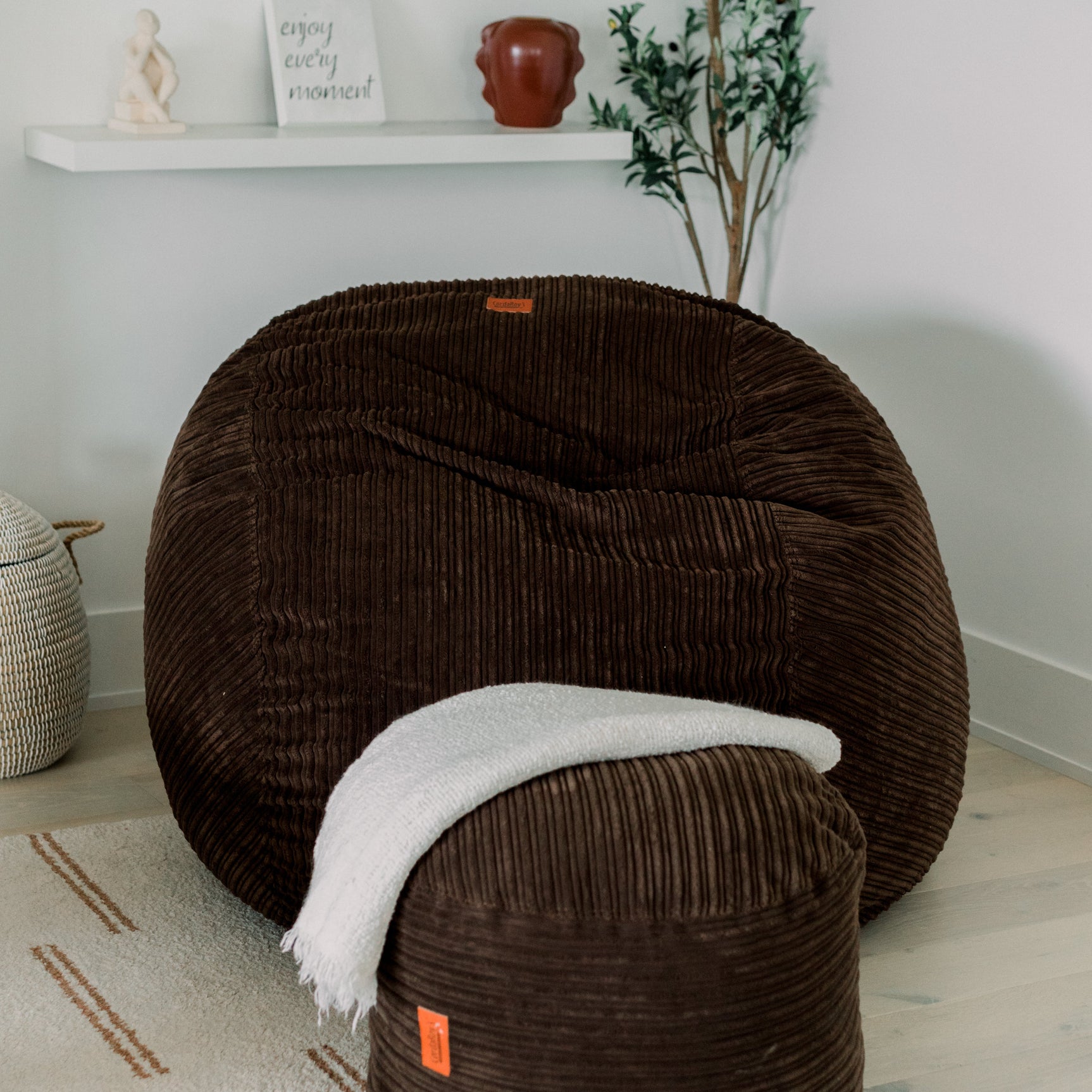 Bean Bag - King - Terry Corduroy - Ornate Home