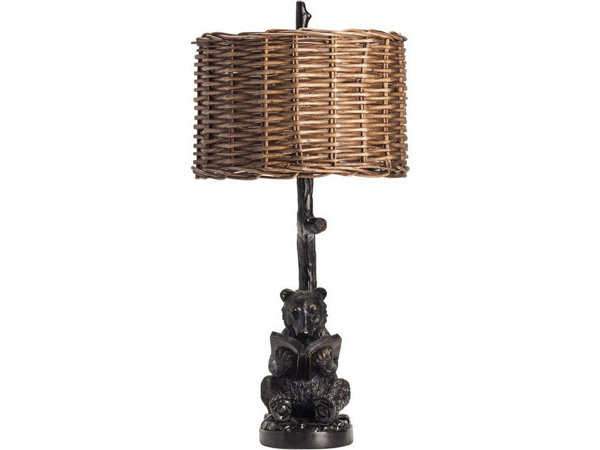 Bear Knowledge Black/Dark Brown Table Lamp (Set of 2) - Ornate Home