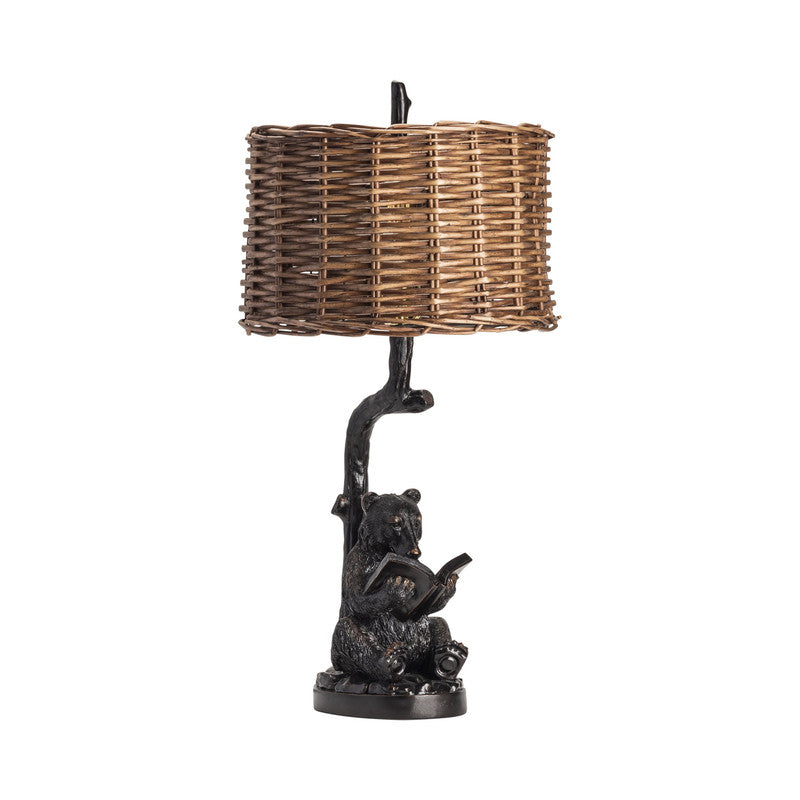 Bear Knowledge Black/Dark Brown Table Lamp (Set of 2) - Ornate Home