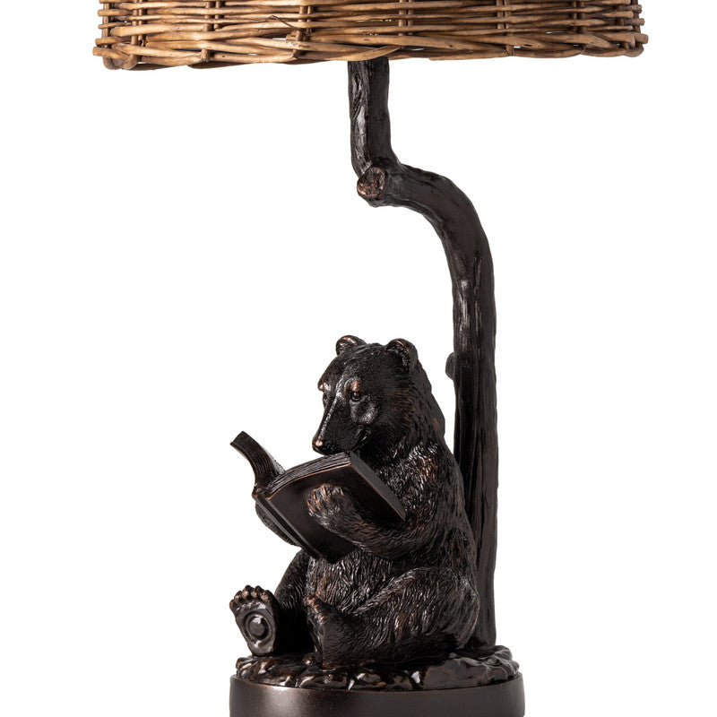 Bear Knowledge Black/Dark Brown Table Lamp (Set of 2) - Ornate Home
