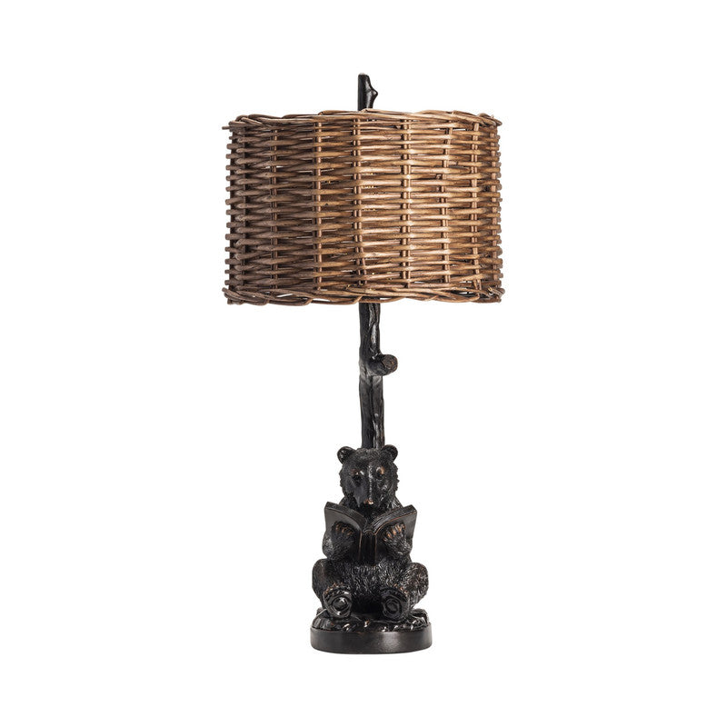 Bear Knowledge Black/Dark Brown Table Lamp (Set of 2) - Ornate Home