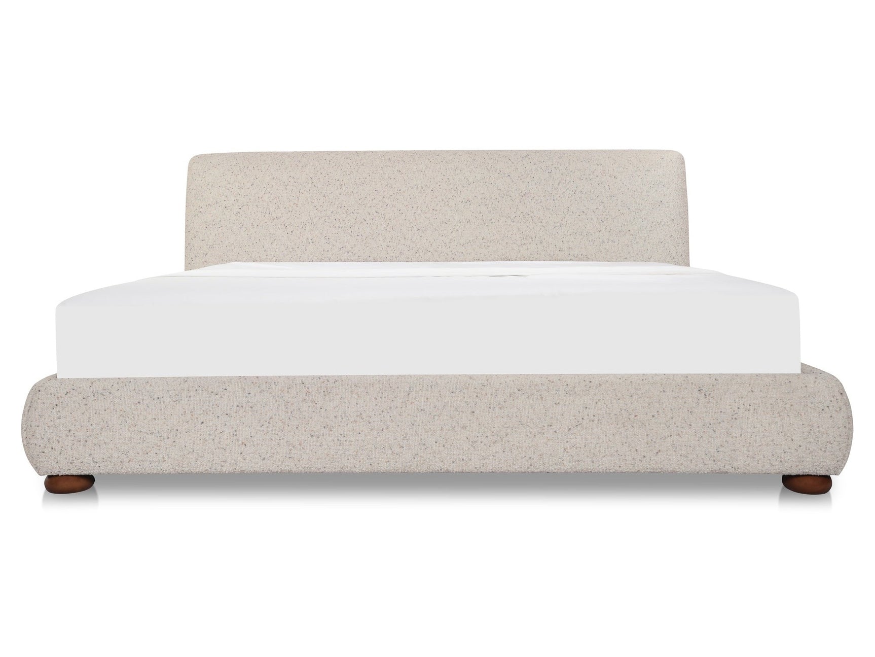 Beau Speckled Light Grey Queen Storage Bed - Ornate Home