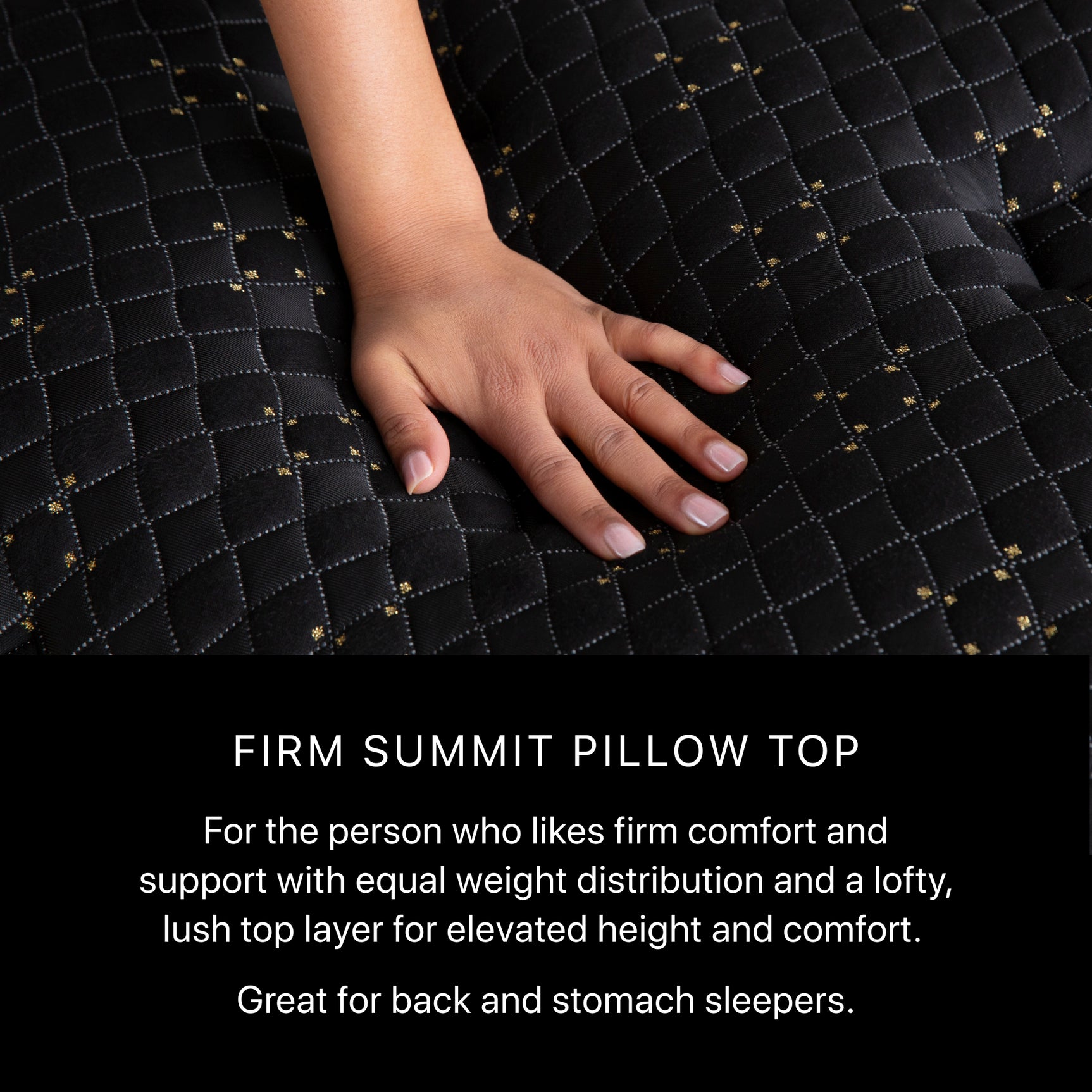 Beautyrest Black Series Four 17.5" Black Innerspring Cal King Split Firm Pillow Top Mattress - Ornate Home