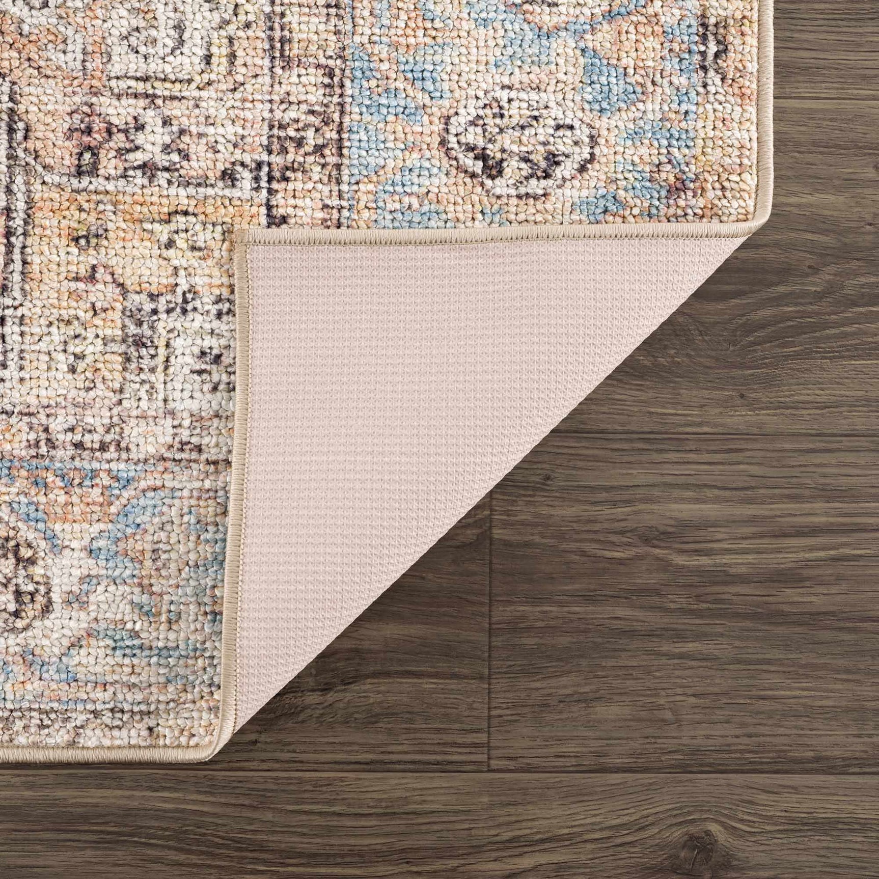 Beck Peach Washable Area Rug - Ornate Home