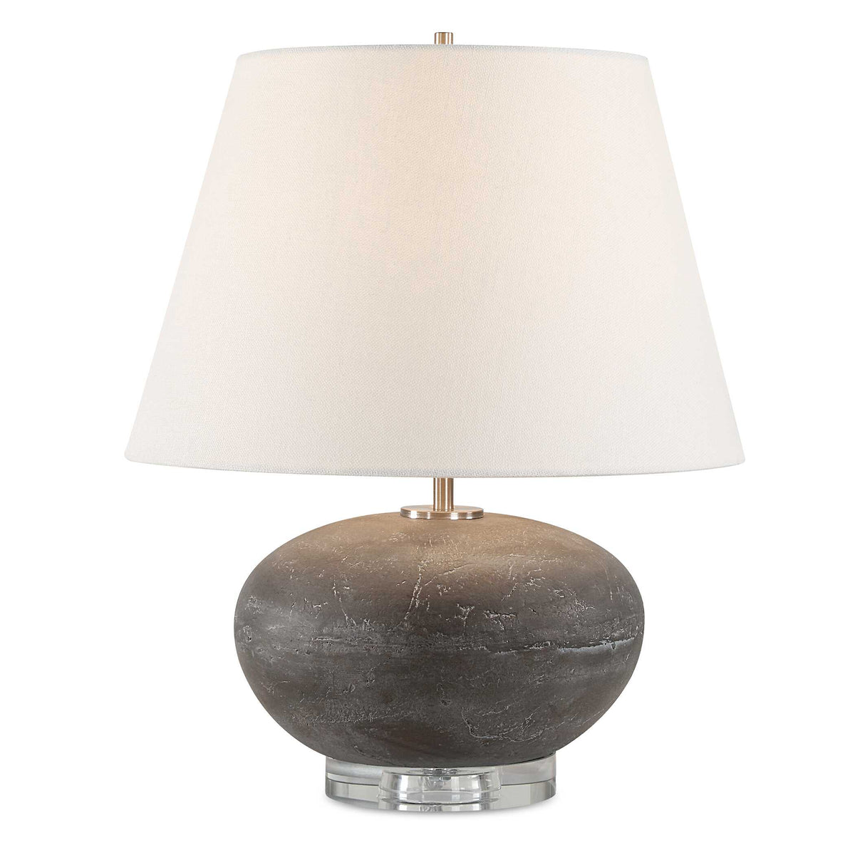 Beckley Black/Gray Stone Table Lamp - Ornate Home