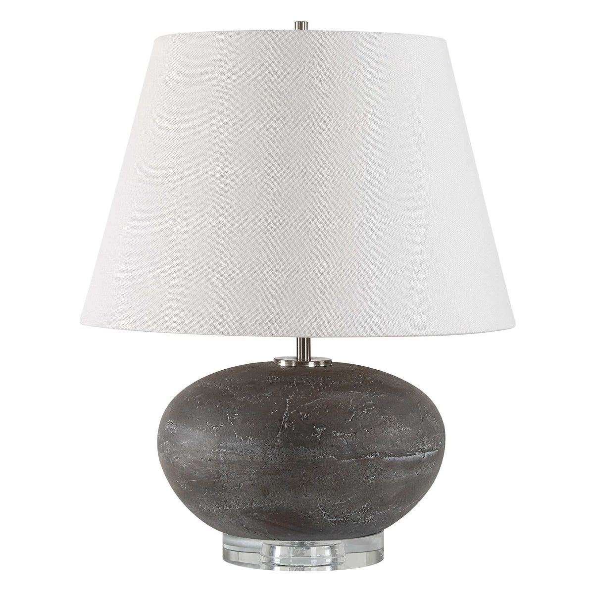 Beckley Black/Gray Stone Table Lamp - Ornate Home