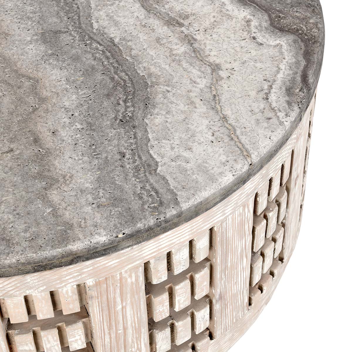 Becky Vintage Cream Coffee Table - Ornate Home