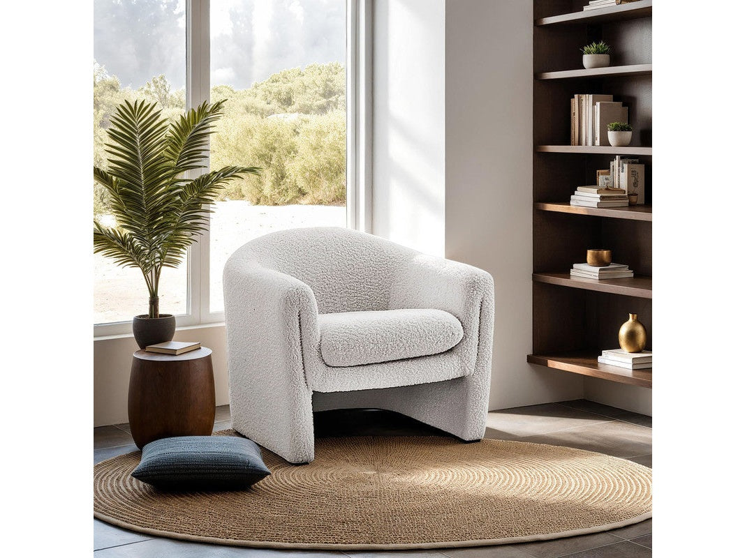 Bedale White Accent Chair - Ornate Home