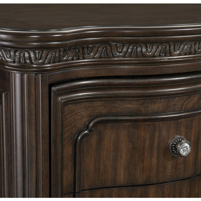 Beddington Dark Cherry Nightstand - Ornate Home