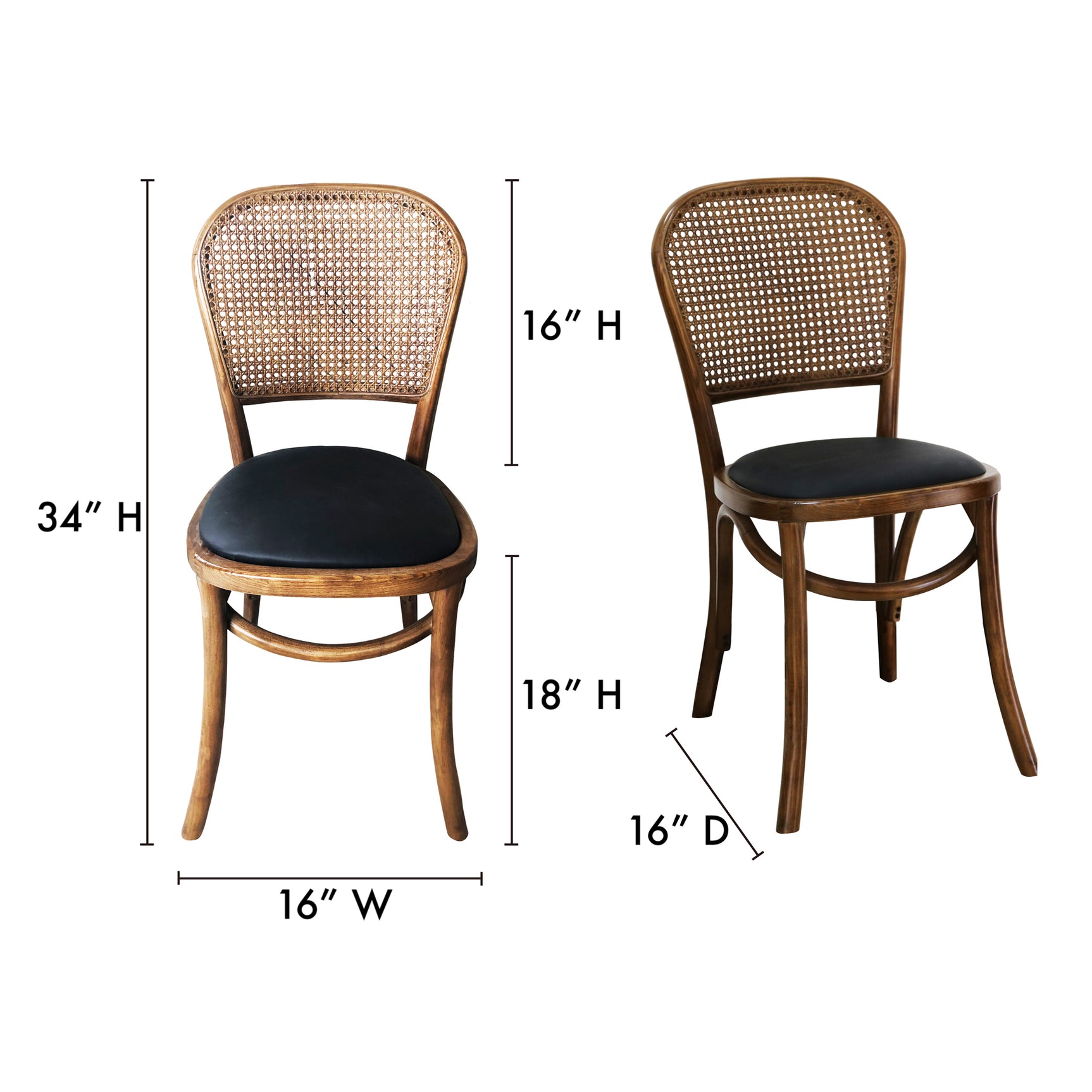Bedford Light Brown Dining Chair (Set of 2) - Ornate Home
