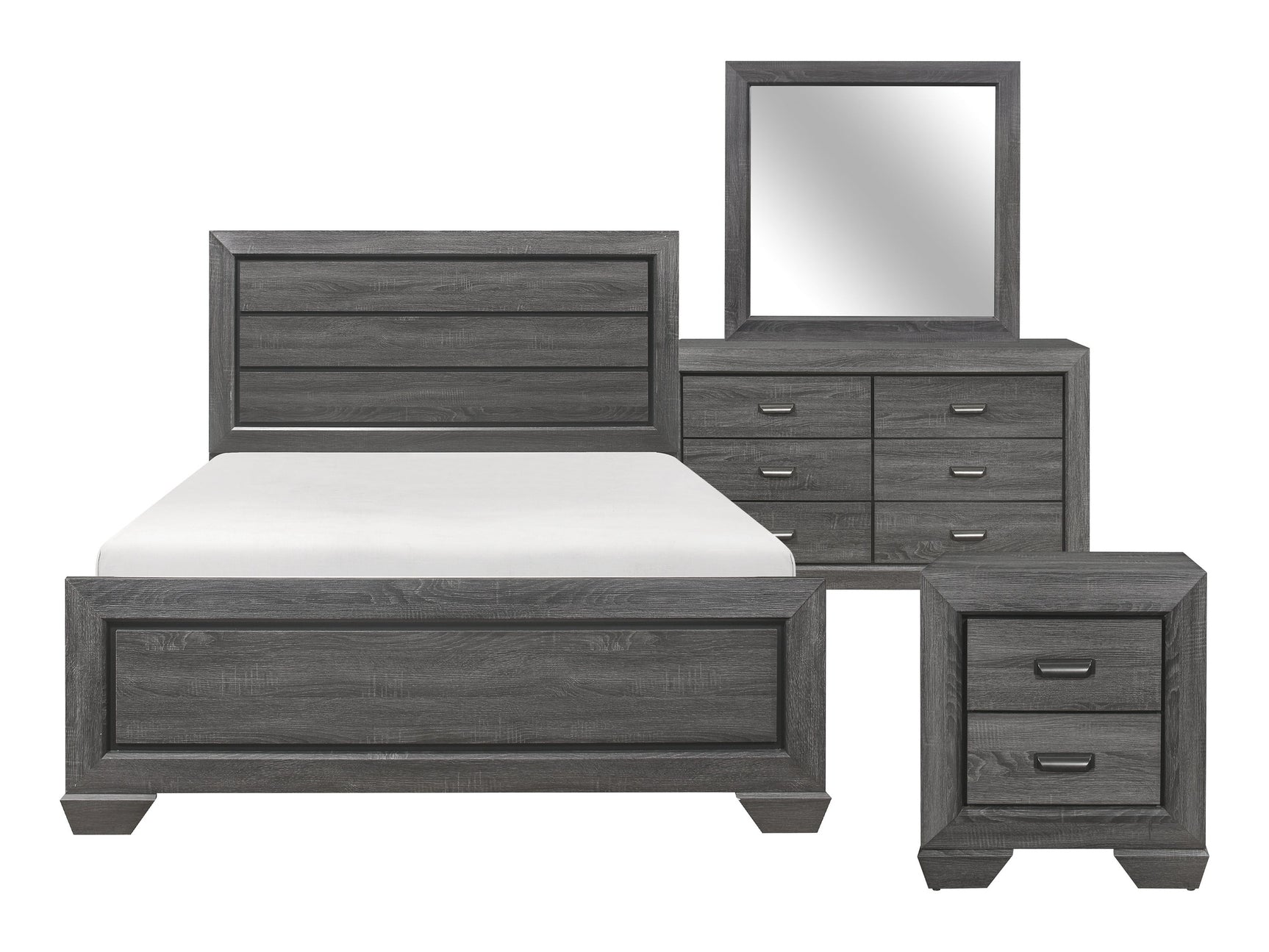 Beechnut Gray 4-piece Queen Bedroom Set - Ornate Home